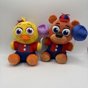 FNAF  Funko Circus Ballon Freddy And Chica Plushes 7 Inches